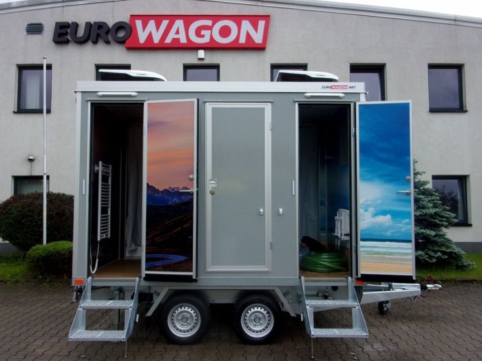 Mobile Wagen 125 - Dusche mit WC